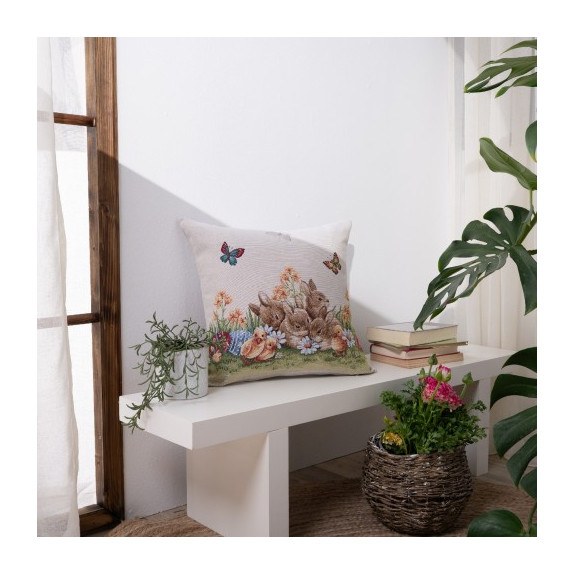 Μαξιλαροθήκη Teoran Peppy - 45x45cm με γέμιση