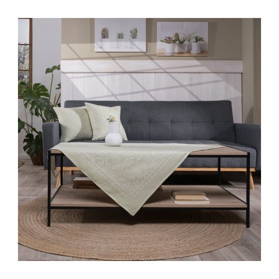 Καρέ &Τραβέρσα Teoran Peony 08 Σετ 2 τεμαχίων - 100x100cm...