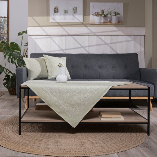 Καρέ &Τραβέρσα Teoran Peony 08 Σετ 2 τεμαχίων - 100x100cm &amp 40x100cm