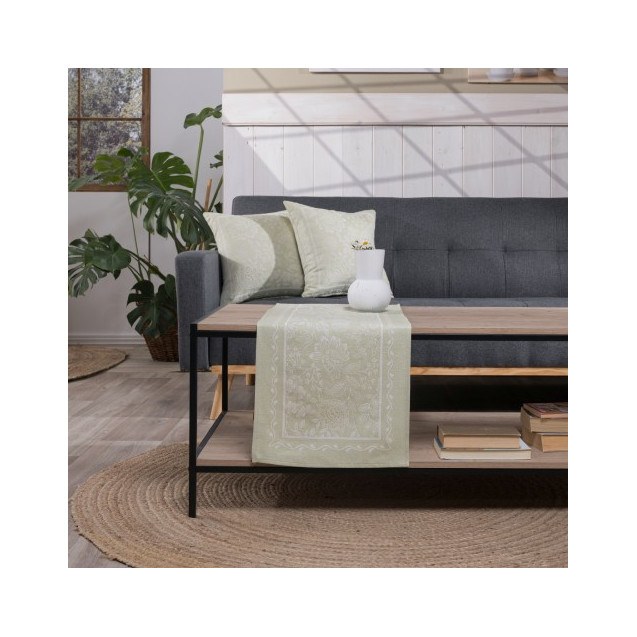 Καρέ &Τραβέρσα Teoran Peony 08 Σετ 2 τεμαχίων -...