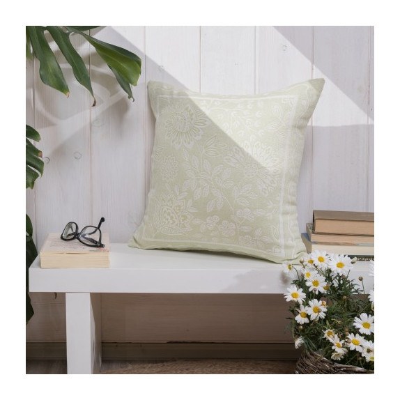 Μαξιλαροθήκη Teoran Peony 08 - 45x45cm με γέμιση