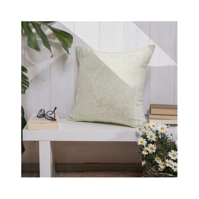 Μαξιλαροθήκη Teoran Peony 08 - 45x45cm με γέμιση