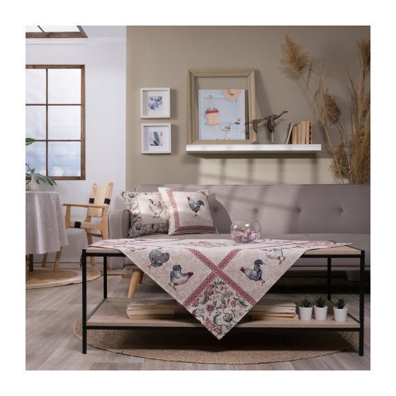Καρέ & Τραβέρσα Teoran Rooster Σετ 2 τεμαχίων - 100x100cm...
