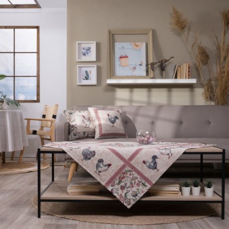 Καρέ & Τραβέρσα Teoran Rooster Σετ 2 τεμαχίων - 100x100cm & 40x100cm