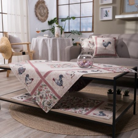 Καρέ & Τραβέρσα Teoran Rooster Σετ 2 τεμαχίων - 100x100cm & 40x100cm