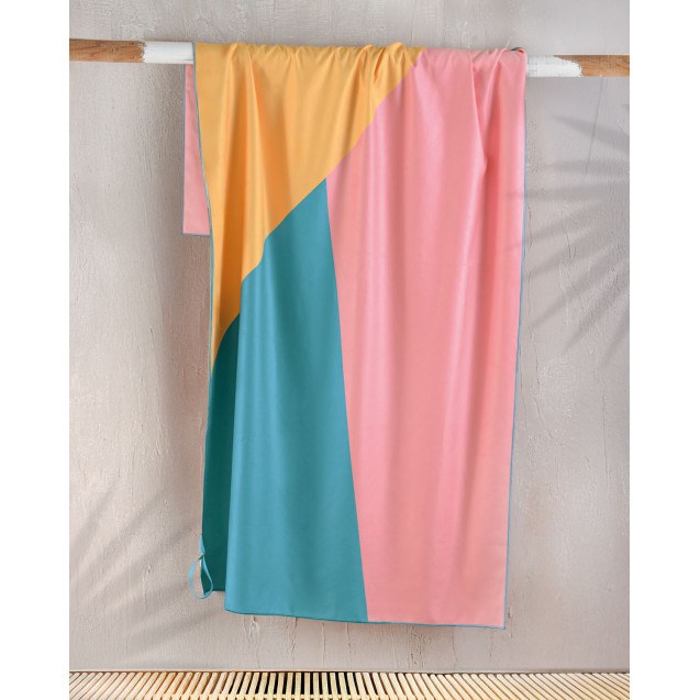 Πετσέτα Θαλάσσης Rythmos Spectrum Pink 90x160