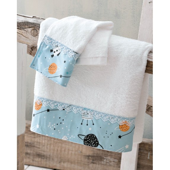 Σετ Παιδικές Πετσέτες 2 Τεμαχίων Rythmos Astroworld...