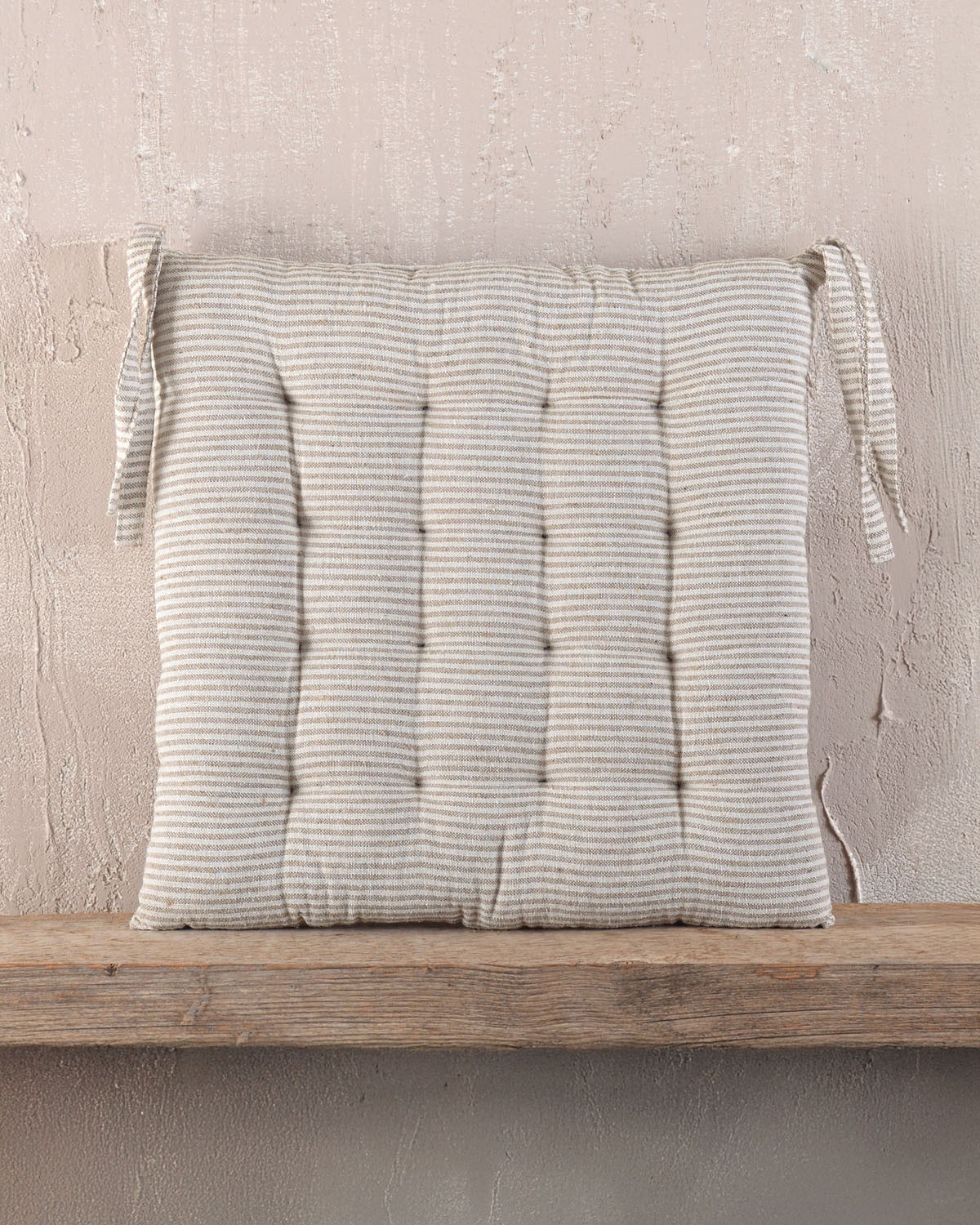 Μαξιλαροθήκη Διακόσμησης Δαπέδου Rythmos Trype Ριγε Μπεζ 50x50x10