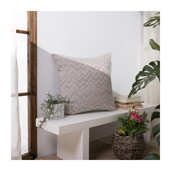 Μαξιλαροθήκη Piacenza 04 - 65x65cm δαπέδου με γέμιση