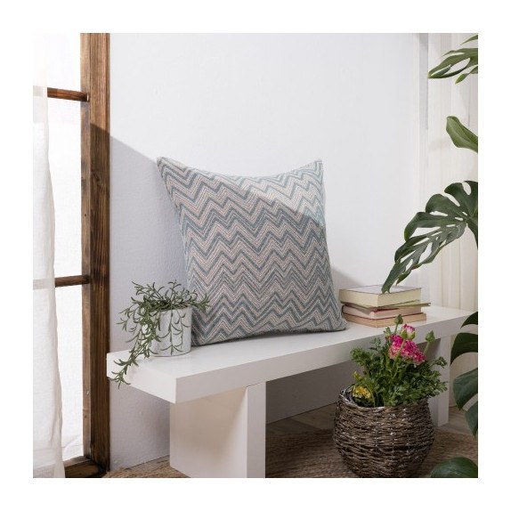 Μαξιλαροθήκη Piacenza 08 - 65x65cm δαπέδου με γέμιση