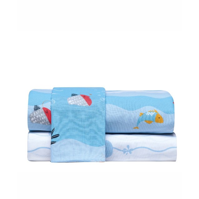 Σετ Παιδικά Σεντόνια Μονά 3 Τεμαχίων Kentia...