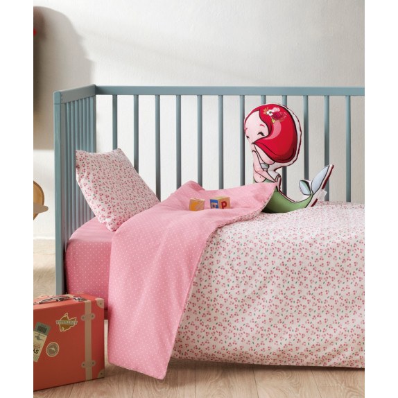 Σετ Σεντόνια Κούνιας 3 Τεμαχίων Kentia Cereza 120x170