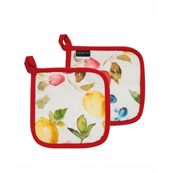 Σετ Πιάστρες Κουζίνας 2 Τεμαχίων Kentia Crosta 20x20