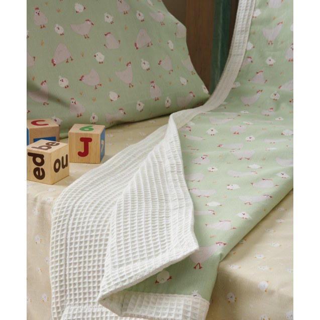 Κουβέρτα Κούνιας kentia Kota 100x150