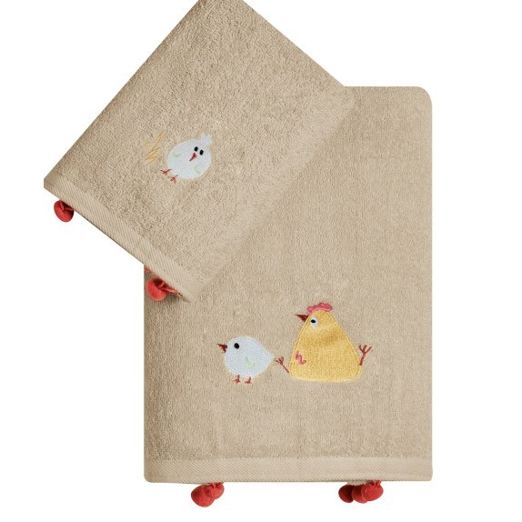 Σετ Παιδικές Πετσέτες 2 Τεμαχίων Kentia Kota 70x125,40x60