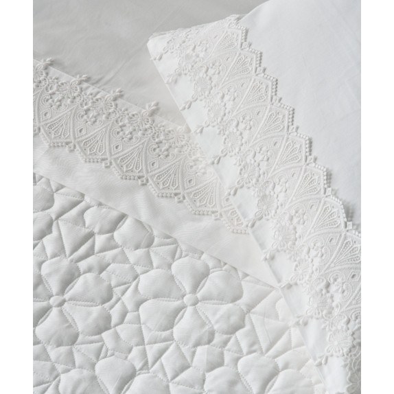 Σετ Σεντόνια Υπέρδιπλα 4 Τεμαχίων Kentia Marisol 240x270