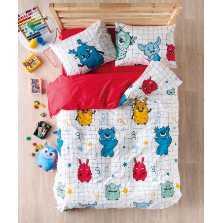 Σετ Παιδική Παπλωματοθήκη Μονή 2 Τεμαχίων Kentia Mostro 165x245