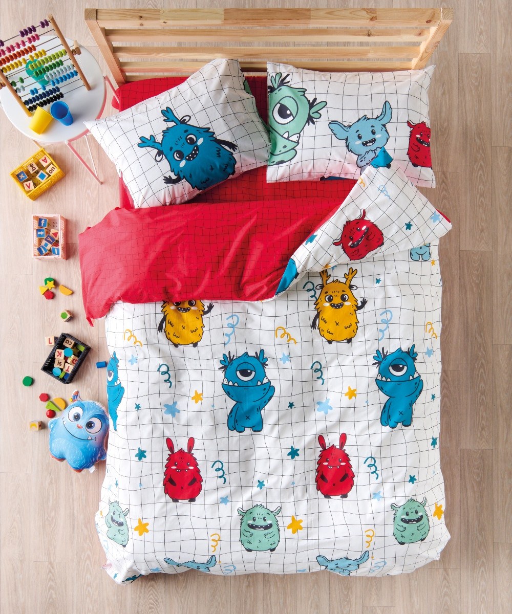 Σετ Παιδική Παπλωματοθήκη Μονή 2 Τεμαχίων Kentia Mostro 165x245