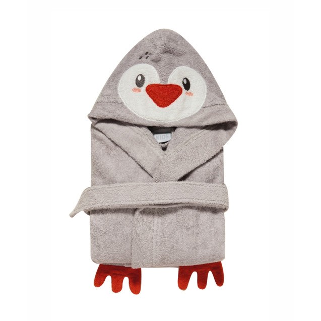 Παιδικό Μπουρνούζι με Κουκούλα Kentia Pengo