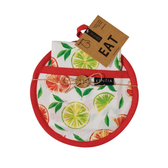 Σετ Πετσέτες Κουζίνας 2 Τεμαχίων Kentia Pot 253