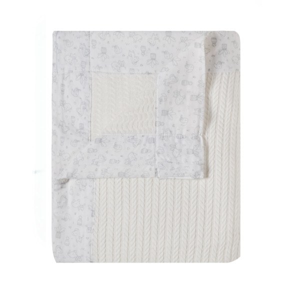 Kουβέρτα Αγκαλιάς Πλεκτή Kentia Vivari 80x100