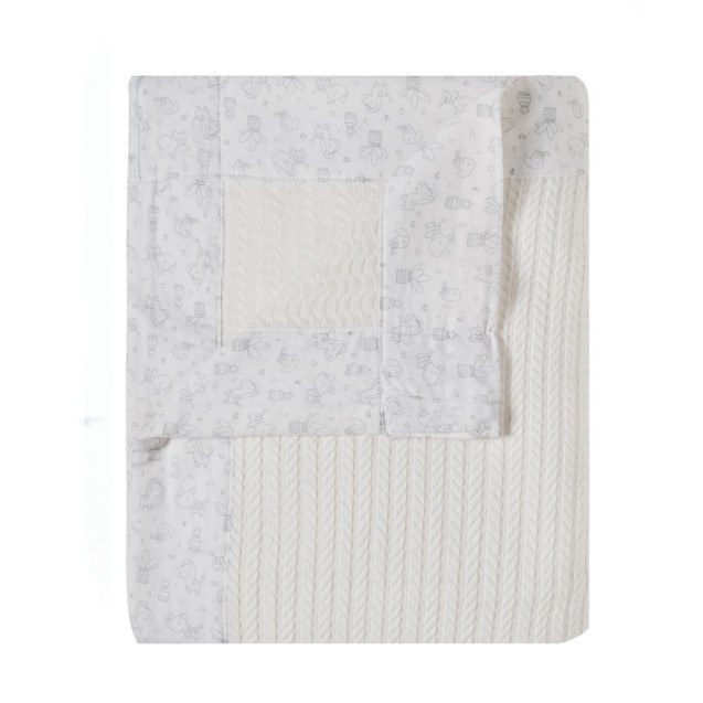 Kουβέρτα Αγκαλιάς Πλεκτή Kentia Vivari 80x100