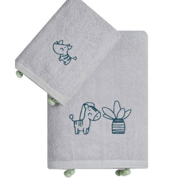 Σετ Παιδικές Πετσέτες 2 Τεμαχίων Kentia Vivari...