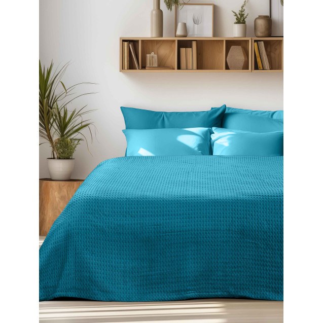 Κουβέρτα Πικέ PIKONA PETROL