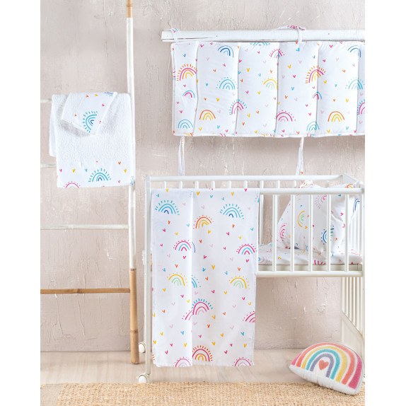 Σεντόνι Λίκνου Rythmos Rainbow 80x110