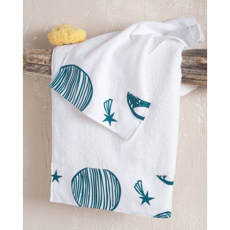 Σετ Σεντόνια Κούνιας 3 Τεμαχίων Rythmos Saturn Λευκο 120x160