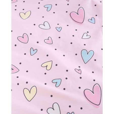 Σετ Παιδικές Μαξιλαροθήκες 2 Τεμαχίων Rythmos Pop Hearts 50x70