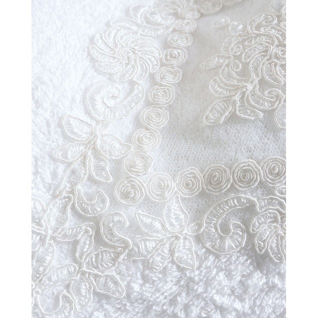 Σετ Πετσέτες 3 Τεμαχίων Rythmos Cordelia Λευκο...