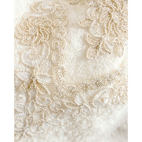 Σετ Πετσέτες 3 Τεμαχίων Rythmos Cordelia Εκρου 30x50,50x90,80x150