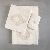 Σετ Πετσέτες 3 Τεμαχίων Rythmos Agnes Εκρου 30x50,50x90,80x150
