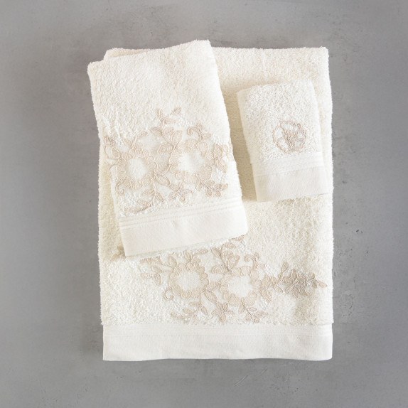 Σετ Πετσέτες 3 Τεμαχίων Rythmos Rhea Εκρου...