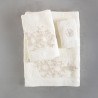 Σετ Πετσέτες 3 Τεμαχίων Rythmos Rhea Εκρου 30x50,50x90,80x150