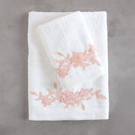 Σετ Πετσέτες 3 Τεμαχίων Rythmos Hemera Λευκο Ροζ...