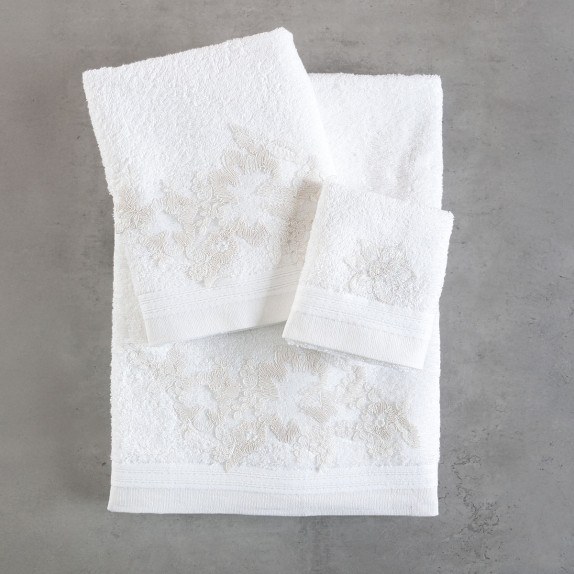 Σετ Πετσέτες 3 Τεμαχίων Rythmos Electra Λευκο...