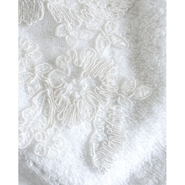 Σετ Πετσέτες 3 Τεμαχίων Rythmos Electra Λευκο...