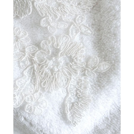 Σετ Πετσέτες 3 Τεμαχίων Rythmos Electra Λευκο 30x50,50x90,80x150