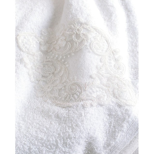 Σετ Πετσέτες 3 Τεμαχίων Rythmos Cybele Λευκο...