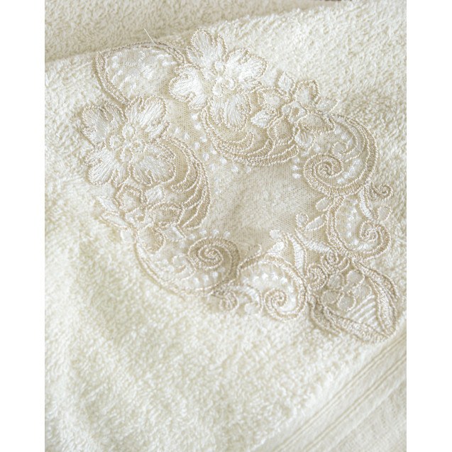 Σετ Πετσέτες 3 Τεμαχίων Rythmos Cybele Εκρου...