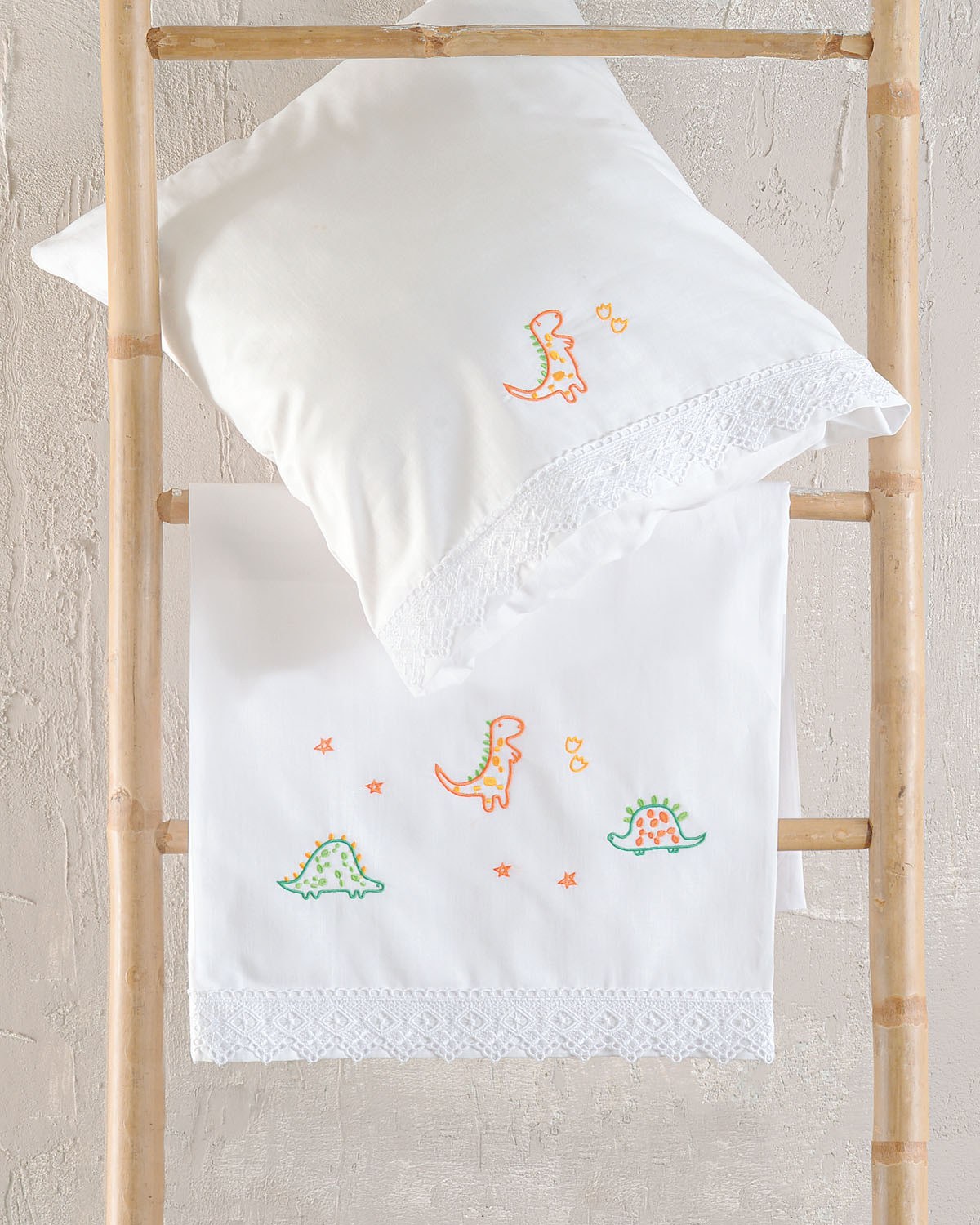 Σετ Σεντόνια Κούνιας 3 Τεμαχίων Rythmos Cool Dinos 100x160