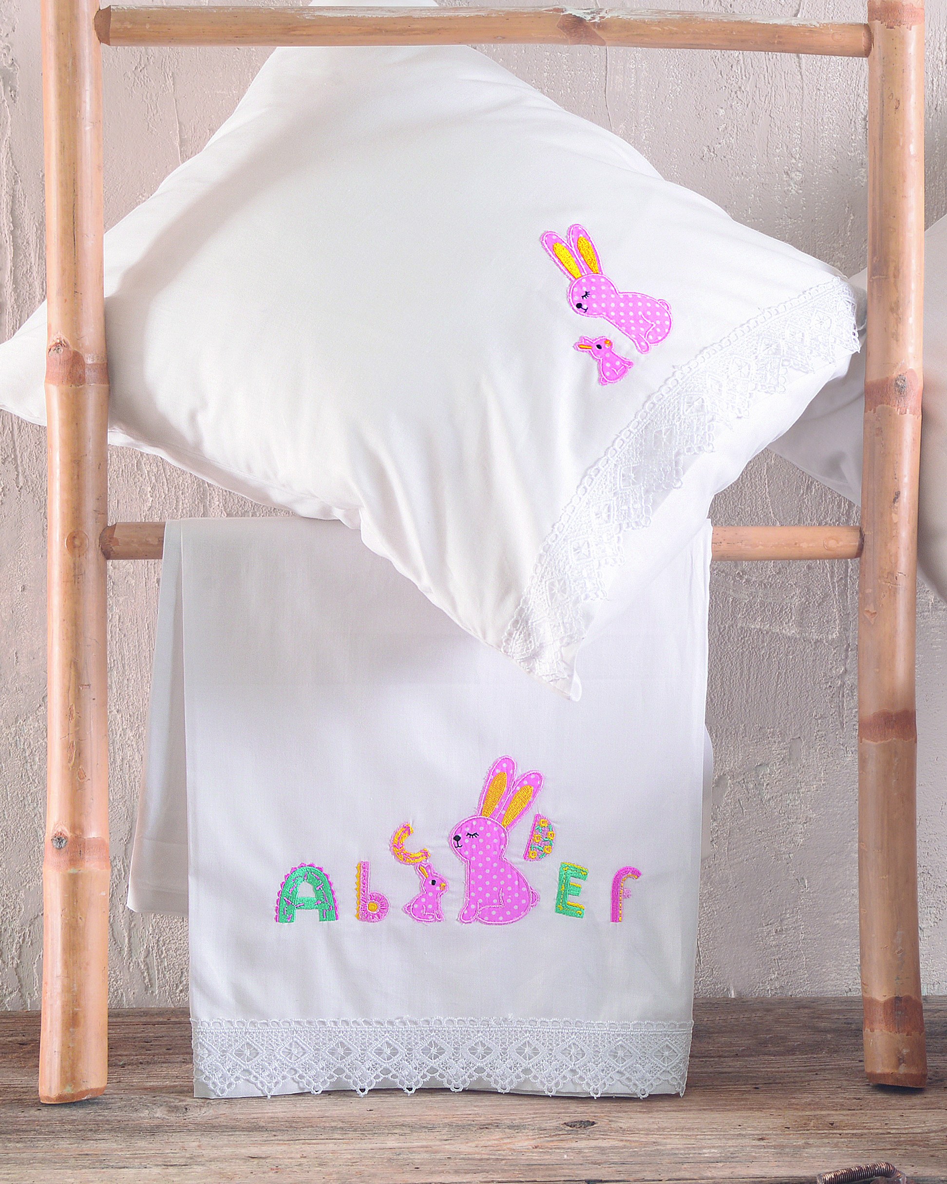 Σετ Σεντόνια Κούνιας 3 Τεμαχίων Rythmos Miffy Ροζ 100x160