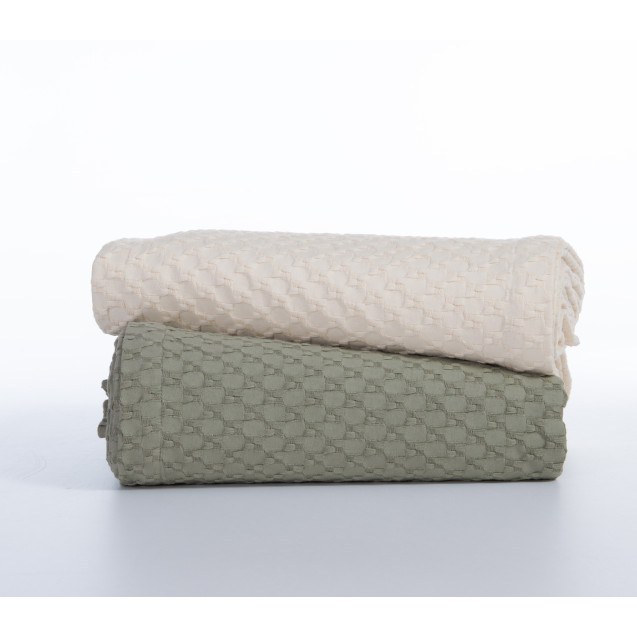 Κουβέρτα Πικέ Μονή Nef-Nef Elmer Off White 160x240