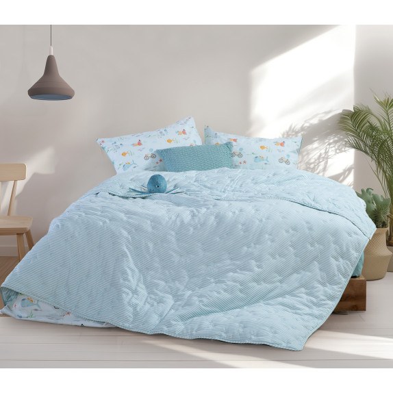Παιδικό Κουβερλί Μονό Nef-Nef Special Aqua 180x240