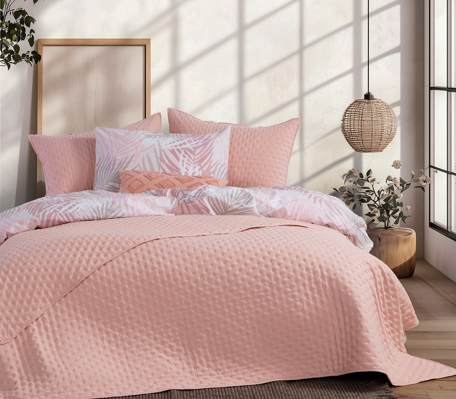 Κουβερλί Υπέρδιπλο Nef-Nef Valia Peach 230x240