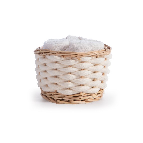 Καλαθάκι Με Λαβέτες 5 Τεμαχίων Nef-Nef Borra Cream 30x30