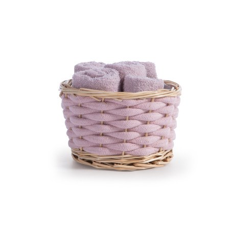 Καλαθάκι Με Λαβέτες 5 Τεμαχίων Nef-Nef Borra Lilac 30x30