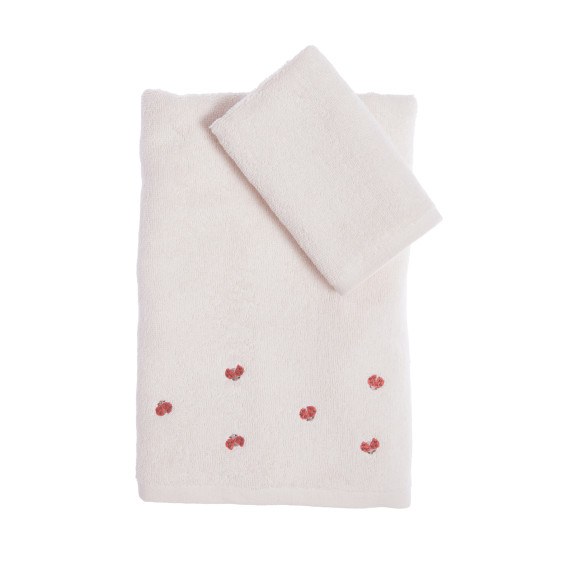 Σετ Βρεφικές Πετσέτες 2 Τεμαχίων Nef-Nef Lady Bug Ecru...